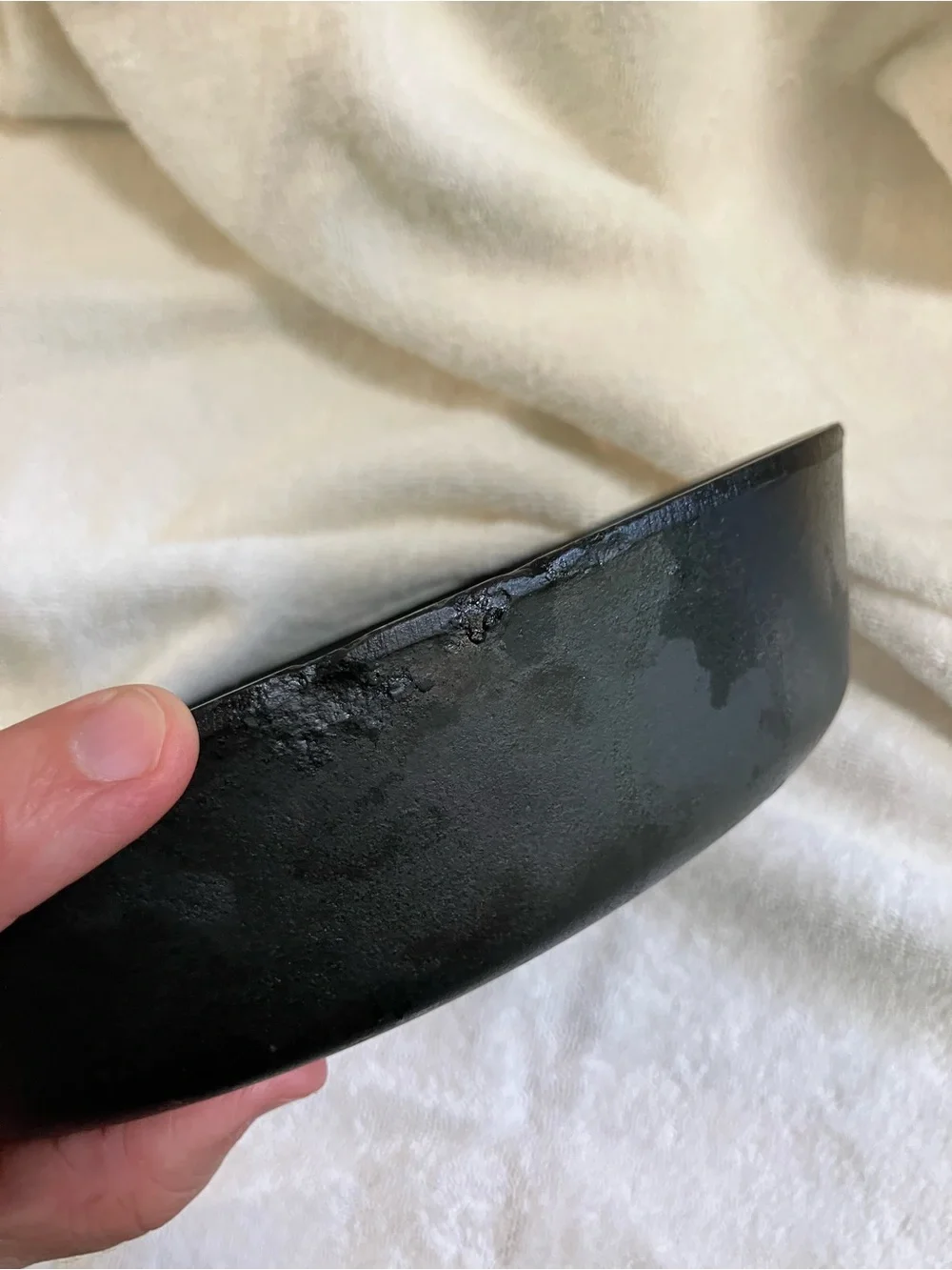 Antique Griswold #6 Black Cast Iron Skillet -9inch  Heavy-Duty Frying Pan